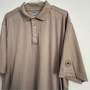 Extreme Performance Tan Polo Shirt XXL Pullover Mens Collared 3 Buttons